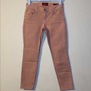 Lucky Brand Leyla Coral Pink Capri Jeans Size 2/26